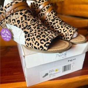 Blowfish Malibu Women's Leopard Print Sandals